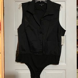 Black button-down Eloquii bodysuit size 20